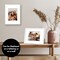Americanflat Picture Frame with Mat - Modern Design, Shatter-Resistant Glass, Dual Sawtooth Hangers, Ideal for Home and Office Decor